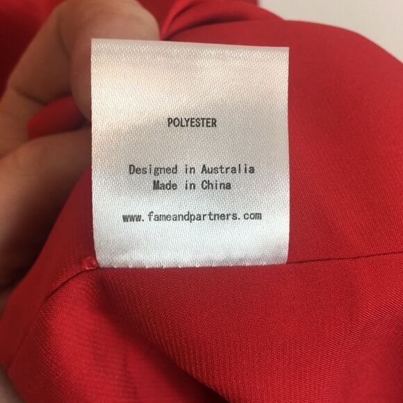 Fame and Partners Strapless Column Gown with Big Bow and High Slit - Picture 8 of 9